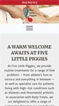 Mobile Screenshot of fivelittlepiggies.co.uk